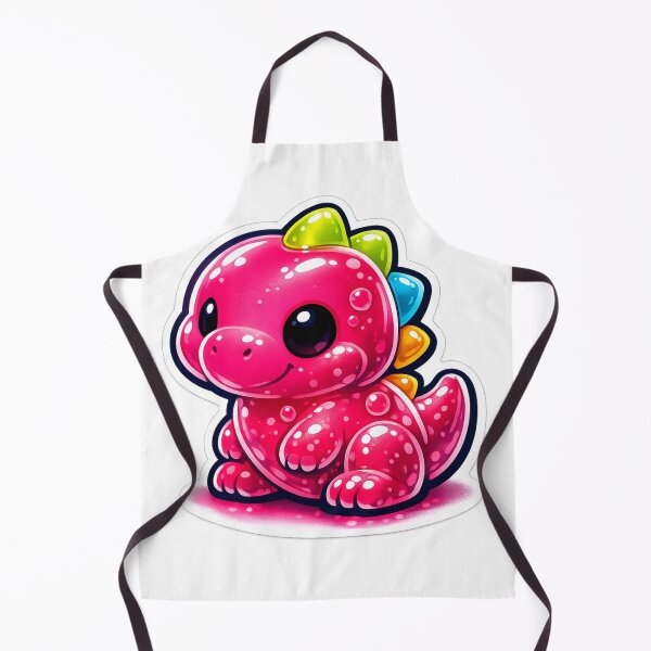 Item preview, Cute Pink Baby Dinosaur Kawaii Art designed and sold by OddGarage.