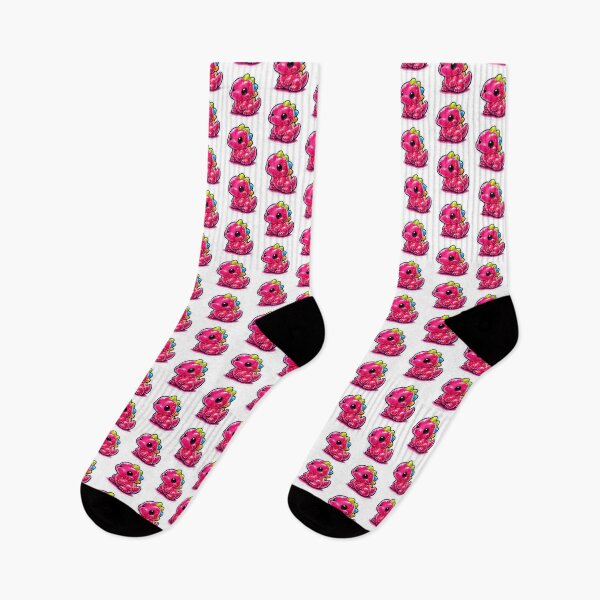 Item preview, Cute Pink Baby Dinosaur Kawaii Art designed and sold by OddGarage.