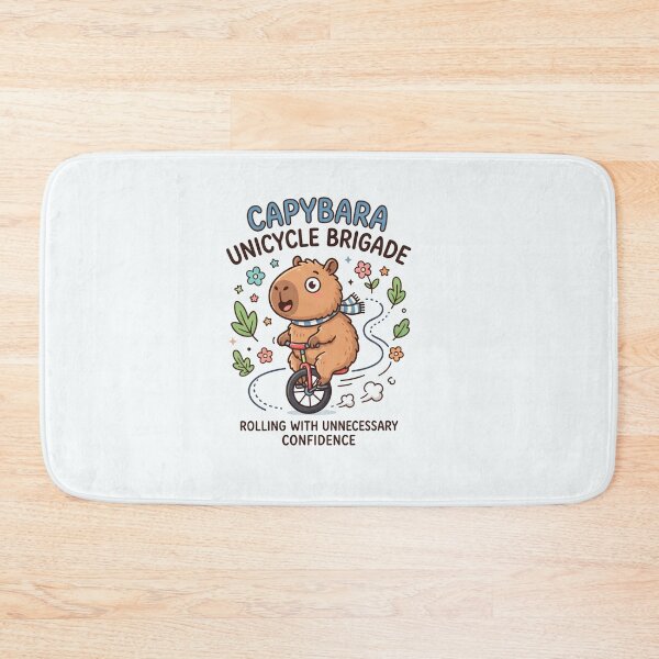 Item preview, Capybara Unicycle Brigade Rolling With Confidence designed and sold by Owcomm.