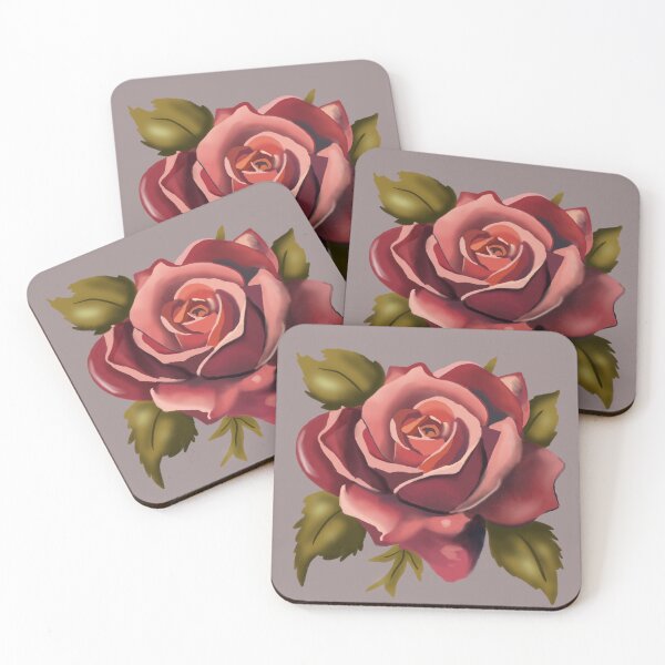 Item preview, Watercolor painting of a red rose sticker  designed and sold by tornasolhaze.
