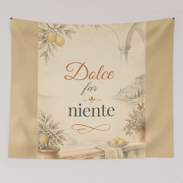 Item preview, il Dolce far niente designed and sold by LaughandLaugh.