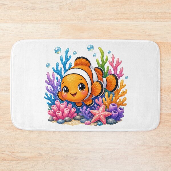 Item preview, Cute Clownfish Among Colorful Corals designed and sold by VenTolkOnly.