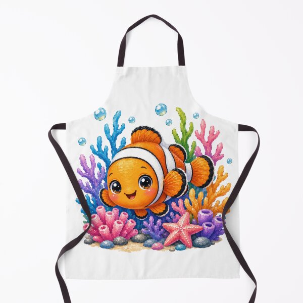 Item preview, Cute Clownfish Among Colorful Corals designed and sold by VenTolkOnly.