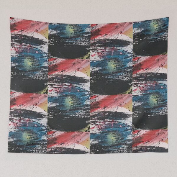 Item preview, Crimson Eclipse | Gritty Contemporary Abstract Expressionismu designed and sold by CinziaBStudio.