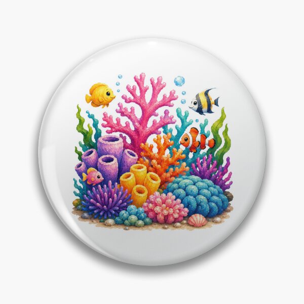 Item preview, Colorful Coral Reef Scene designed and sold by VenTolkOnly.
