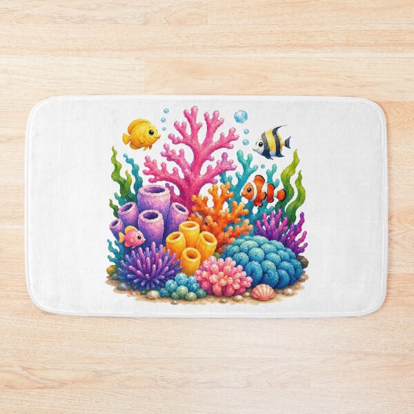 Item preview, Colorful Coral Reef Scene designed and sold by VenTolkOnly.