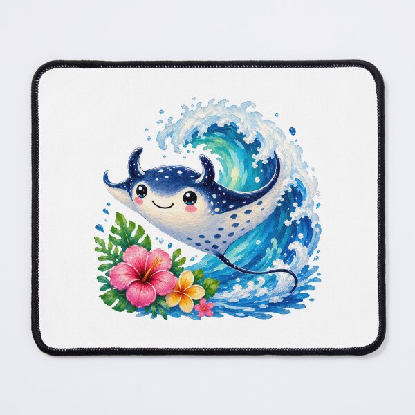 Item preview, Cheerful Stingray and Ocean Waves designed and sold by VenTolkOnly.