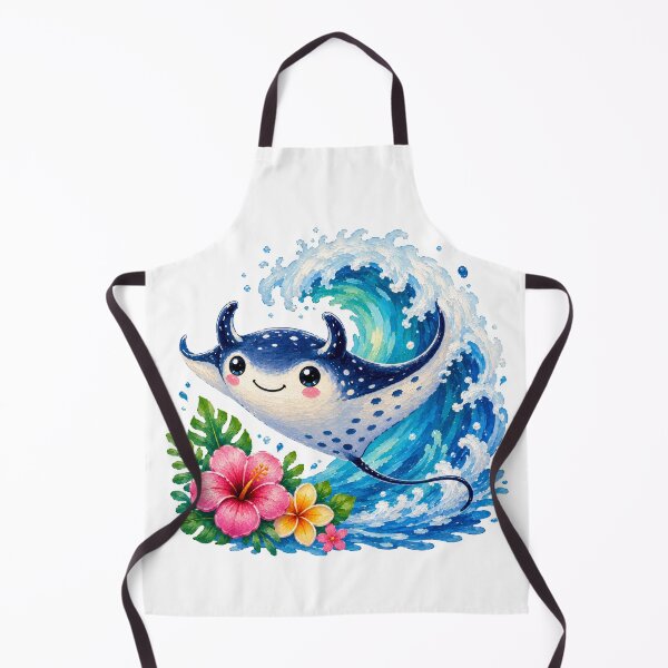 Item preview, Cheerful Stingray and Ocean Waves designed and sold by VenTolkOnly.