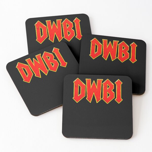 Item preview, Funny DWBI Meme Red Gothic Rock Lettering Art designed and sold by elderberry.