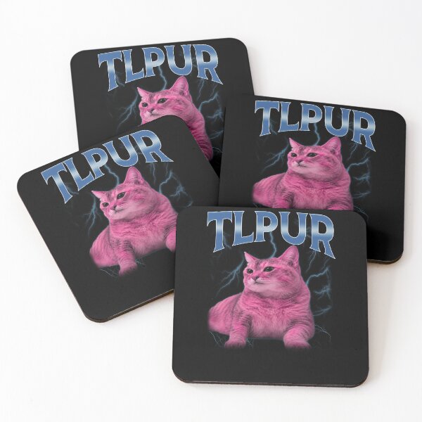 Item preview, Funny Bootleg TLPUR Meme Pink Cat Blue Splash Graphic Art designed and sold by elderberry.
