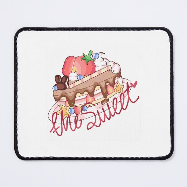 Item preview, Cute Strawberry Chocolate Cheesecake Slice Kawaii Illustration designed and sold by GamJofop.