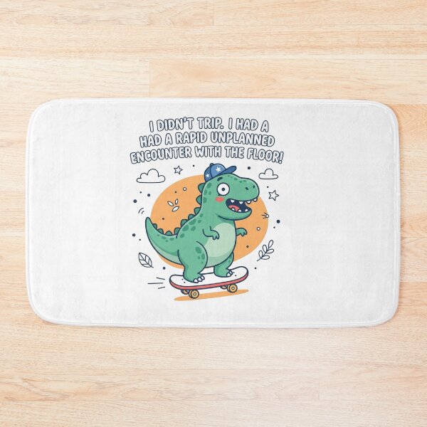 Item preview, Funny Skater Dinosaur Floor Quote Graphic designed and sold by Owcomm.