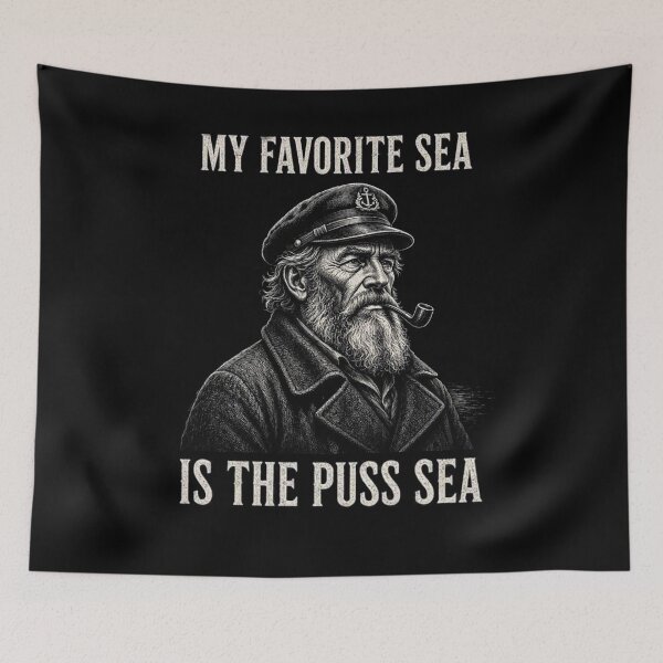Item preview, My Favorite Sea is The Puss-Sea designed and sold by TheEndDesign.