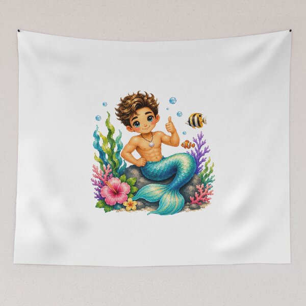 Item preview, Happy Little Merman Underwater designed and sold by VenTolkOnly.