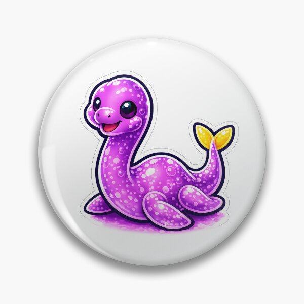 Item preview, Cute Purple Baby Plesiosaur Kawaii Art designed and sold by OddGarage.