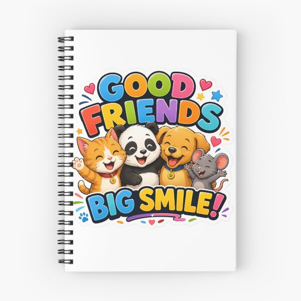Item preview, Good Friends, Big Smile! – Cute Cat, Panda, Dog & Mouse Friendship designed and sold by MR4me.