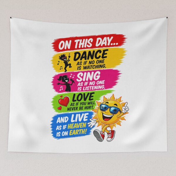 Item preview, On this day... dance as if no one is watching designed and sold by KLERIKSTORE.