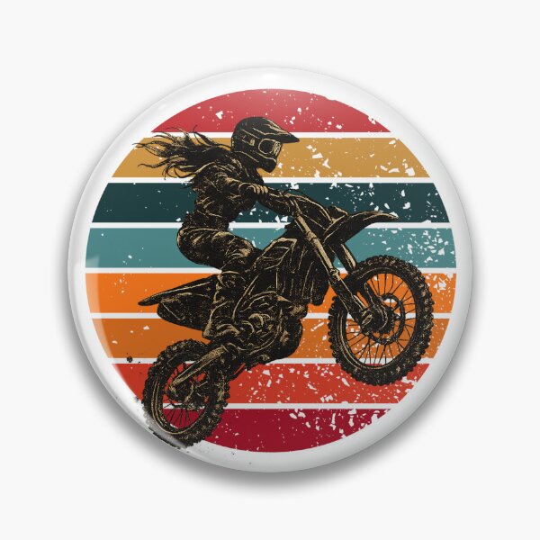 Item preview, retro motocross girl designed and sold by lakanarivas.