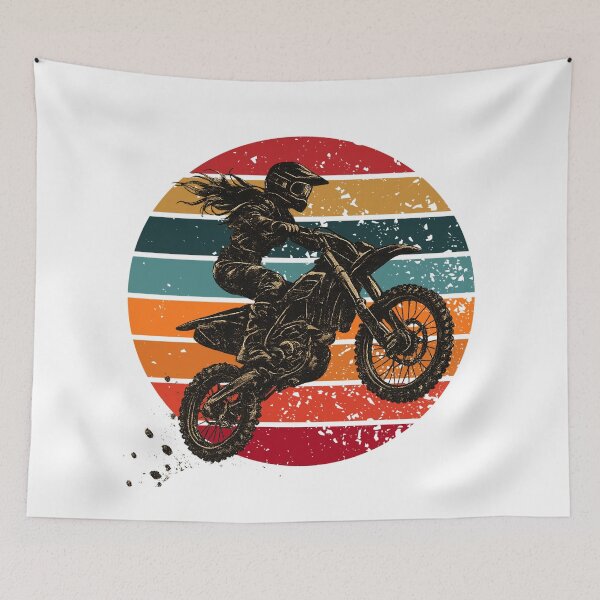 Item preview, retro motocross girl designed and sold by lakanarivas.