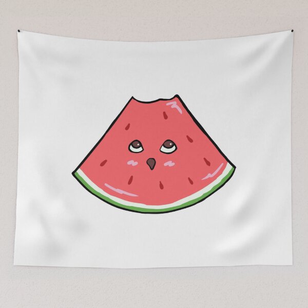 Item preview, Watermelon slice character illustration designed and sold by GamJofop.