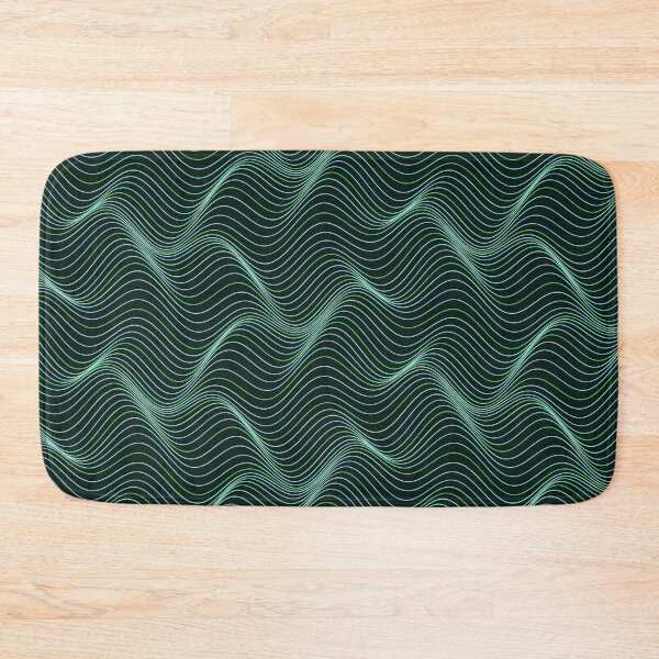 Item preview, Abstract Mint Green Wavy Topographic Pattern designed and sold by GraphyLab.