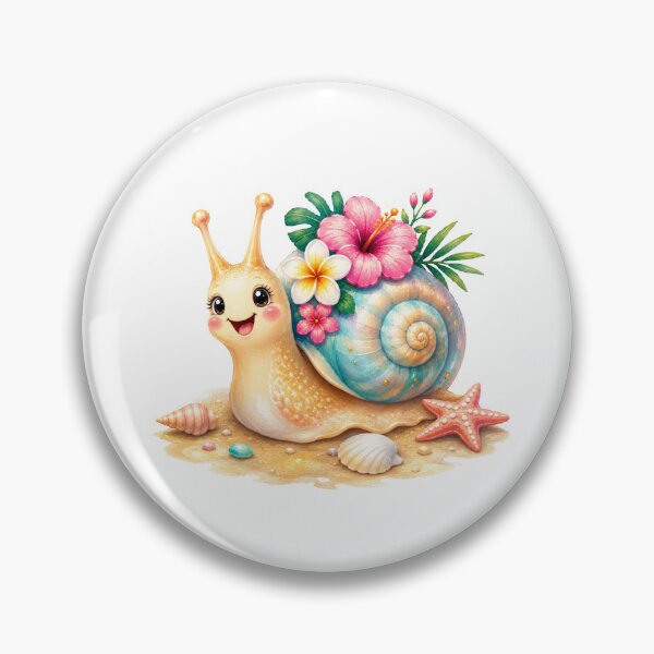 Item preview, Cute Snail with Floral Shell designed and sold by VenTolkOnly.