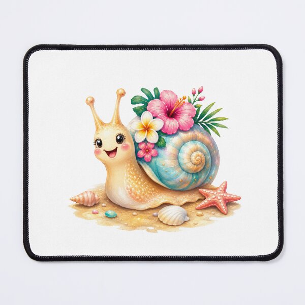 Item preview, Cute Snail with Floral Shell designed and sold by VenTolkOnly.