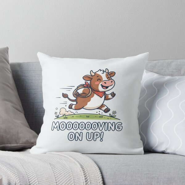 Item preview, Happy Running Cow Going On Adventure designed and sold by Owcomm.