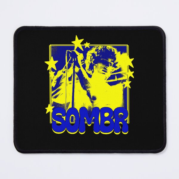 Item preview, Sombr Blue and Yellow Star Frame Poster designed and sold by Soorat.