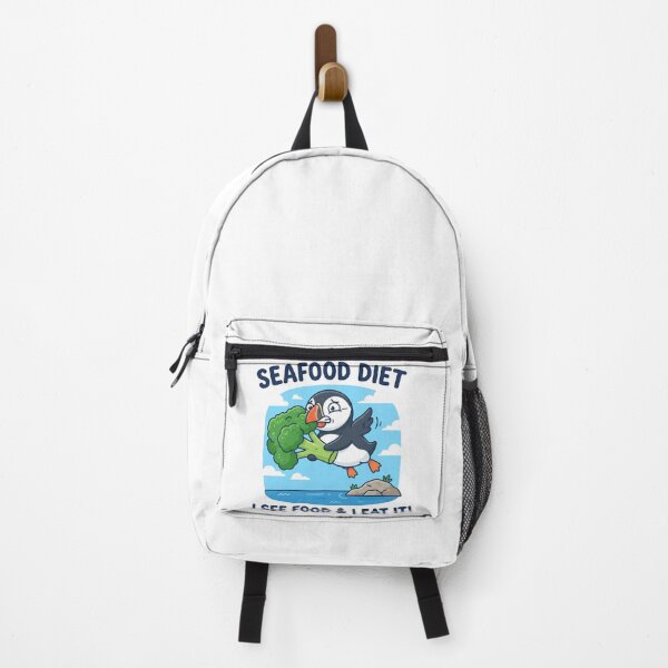 Item preview, Im On A Seafood Diet Funny Puffin Bird designed and sold by Owcomm.