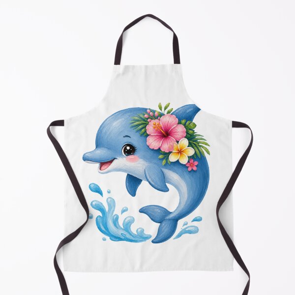 Item preview, Cheerful Dolphin with Flowers designed and sold by VenTolkOnly.