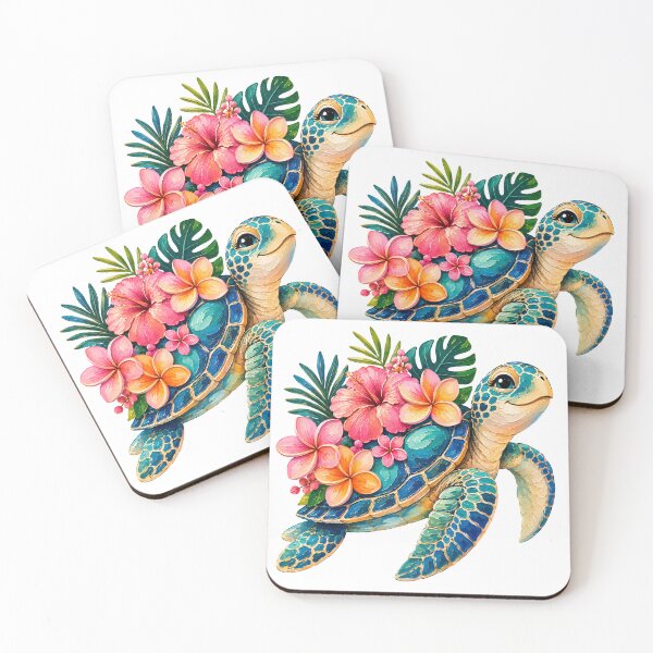 Item preview, Colorful Floral Turtle Design designed and sold by VenTolkOnly.