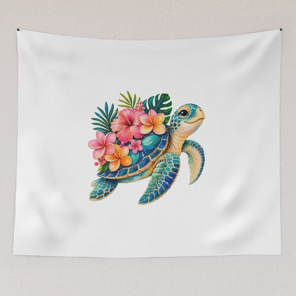 Item preview, Colorful Floral Turtle Design designed and sold by VenTolkOnly.