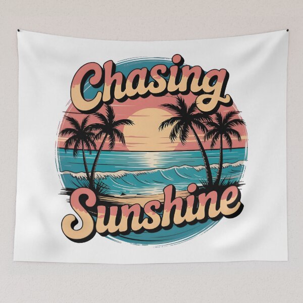 Item preview, Chasing Sunshine Retro Beach Sunset designed and sold by Awarrie.