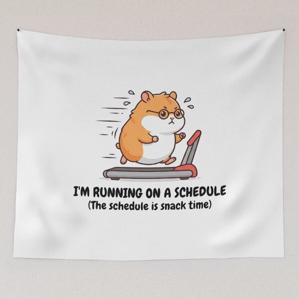 Item preview, Funny Hamster Running on a Treadmill designed and sold by Owcomm.