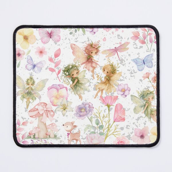 Item preview, Whimsical Fairies & Butterflies Fairycore Floral Art designed and sold by Zenna MT 1.
