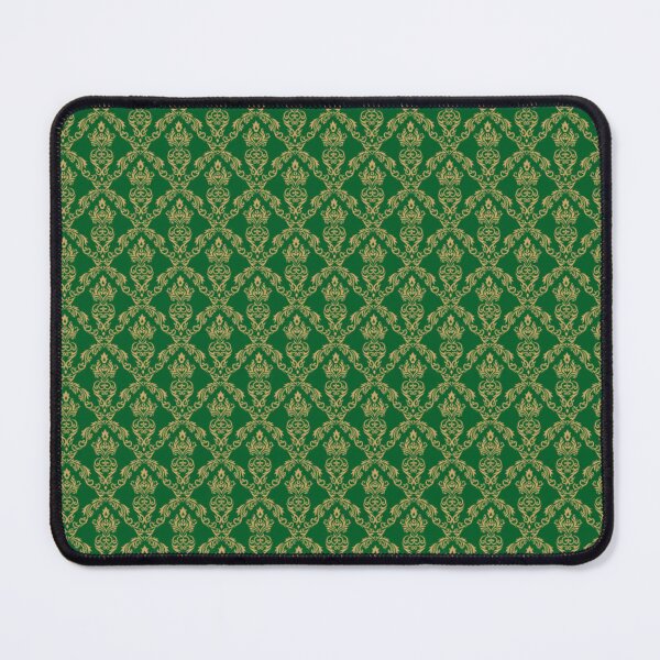 Item preview, Emerald Green & Gold Damask Pattern | Elegant Vintage Seamless Design designed and sold by Pickachoo.