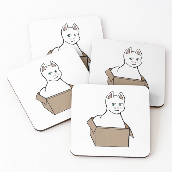 Item preview, White Cat Snow In a Box designed and sold by YHK13.