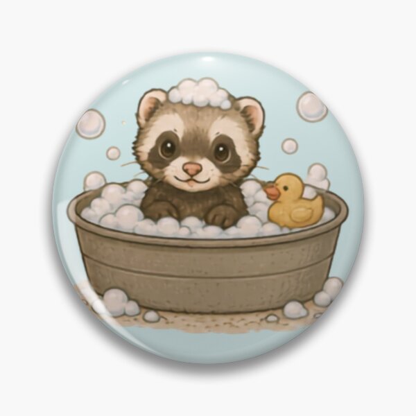 Item preview, Bubble bath Ferret designed and sold by MellowMunchkins.