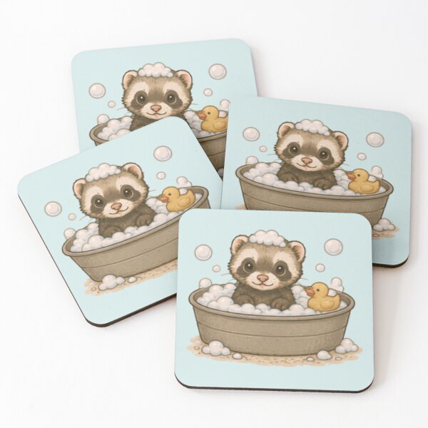 Item preview, Bubble bath Ferret designed and sold by MellowMunchkins.