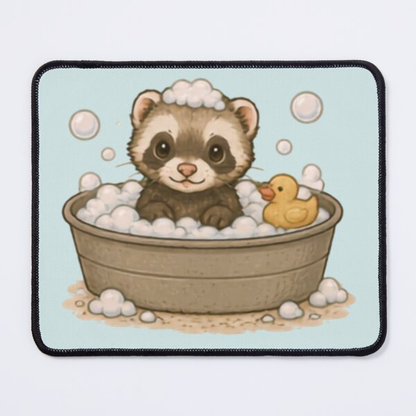 Item preview, Bubble bath Ferret designed and sold by MellowMunchkins.