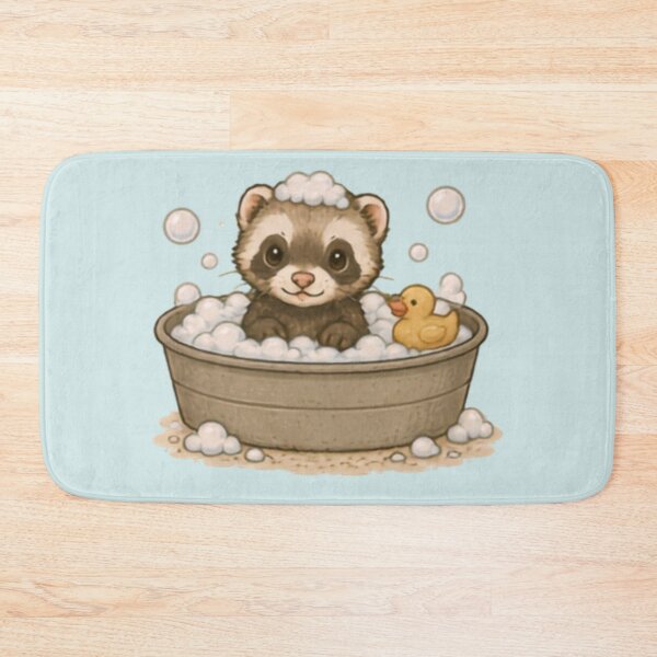 Item preview, Bubble bath Ferret designed and sold by MellowMunchkins.