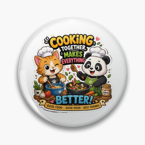 Item preview, Cat & Panda Cooking Together designed and sold by MR4me.