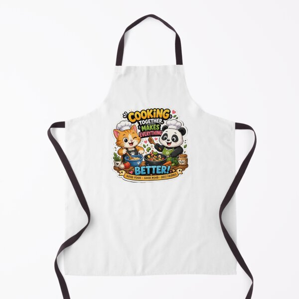 Item preview, Cat & Panda Cooking Together designed and sold by MR4me.