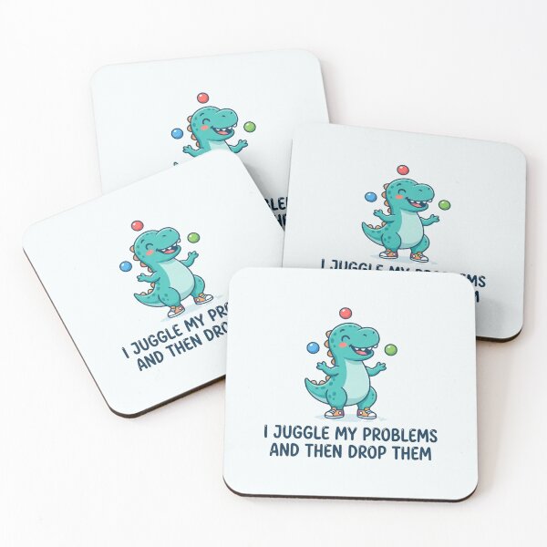 Item preview, Cute Dinosaur Juggling Funny Problems Graphic designed and sold by Owcomm.