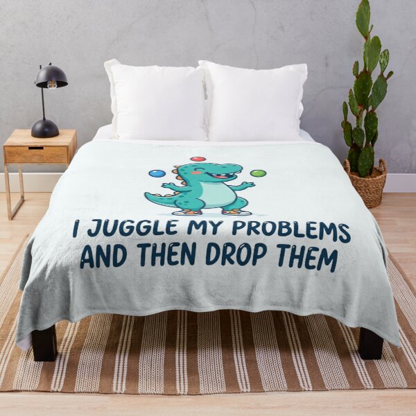 Item preview, Cute Dinosaur Juggling Funny Problems Graphic designed and sold by Owcomm.