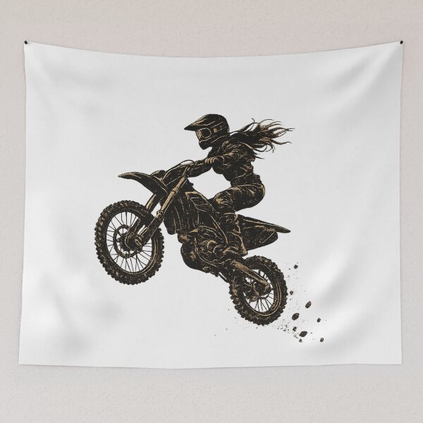 Item preview, silhoutte ladys dirtbike designed and sold by lakanarivas.
