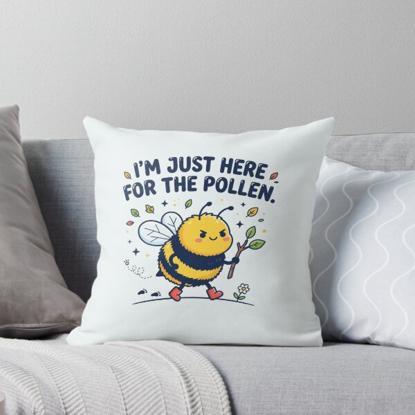Item preview, Funny Cute Bee Here For The Pollen designed and sold by Owcomm.