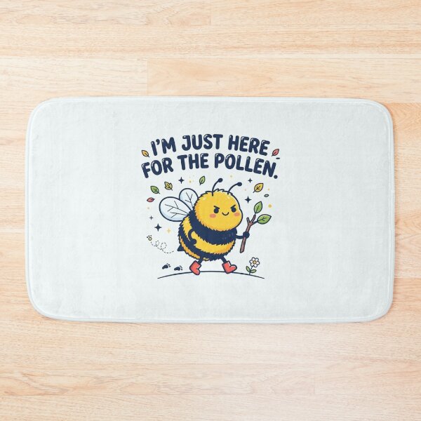 Item preview, Funny Cute Bee Here For The Pollen designed and sold by Owcomm.