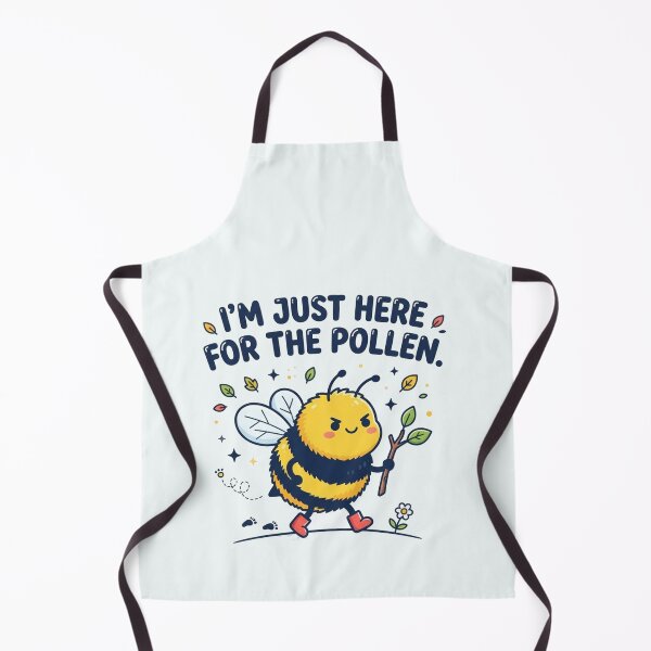 Item preview, Funny Cute Bee Here For The Pollen designed and sold by Owcomm.